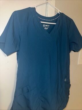 WonderWink Teal V‑Neck Medical Scrub Top